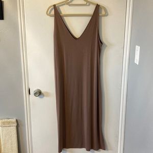 Dusty Rose V-Neck Dress a new day